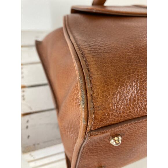 BRAHMIN, LARGE BROWN PEBBLED LEATHER HANDBAG - Picture 11 of 16